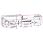 vidaXL Salon de jardin 8 Pièces avec coussins bois de pin imprégné