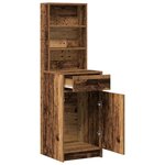 vidaXL Haut Armoire Bois ancien 40 x 40 5 x 135 cm Bois d'ingénierie