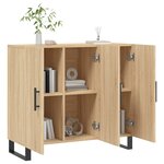 vidaXL Buffet chêne sonoma 90x34x80 cm bois d'ingénierie