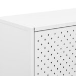 vidaXL Buffet haut Blanc 80x35x100 cm Acier