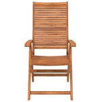 vidaXL Chaises de jardin pliantes inclinables lot de 2