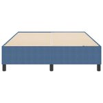 vidaXL Cadre de lit plateforme Bleu 140 x 200 cm tissu