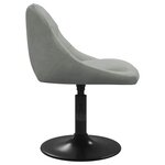 vidaXL Tabouret de bar Gris clair Velours