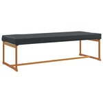 vidaXL Housse de Table Uni Noir 242 x 102 x 15 cm tissu
