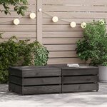 vidaXL Tables palette de jardin 2 Pièces Bois de pin imprégné