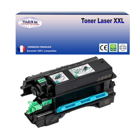 Toner compatible avec ricoh im350  im350f remplace ricoh im350 (418133) - 9 000 pages - t3azur