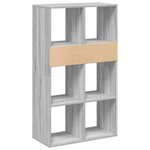 vidaXL Bibliothèque sonoma gris 66x31x112 cm bois d'ingénierie