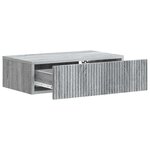 vidaXL Table d'appoint murale Sonoma gris 59 x 34 5 x 17 cm