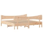 vidaXL Cadre de lit sans matelas 200x200 cm bois massif de pin
