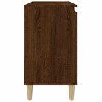vidaXL Armoire de bain chêne marron 65x33x60 cm bois d'ingénierie