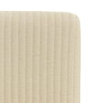 vidaXL Chaises à manger lot de 2 crème tissu