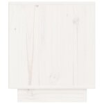 vidaXL Table de chevet Blanc 40x34x40 cm Bois de pin solide