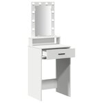 vidaXL Table de Toilette Blanc 50 x 41 x 140 cm Bois d'ingénierie