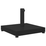 vidaXL Base de parasol extérieur Noir 45 x 45 x 31.5 cm Acier  Béton