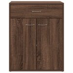 vidaXL Buffet Chêne marron 60x30x75 cm Bois d'ingénierie