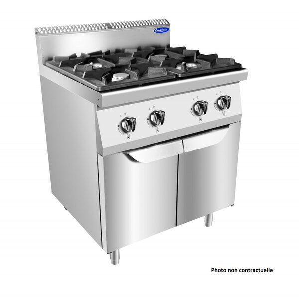 Fourneaux gaz sur placard série 700 - 6 brûleurs - atosa -  -  1200x700x1085mm