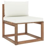 vidaXL Salon palette de jardin 4Pièces avec coussins Bois de pin imprégné
