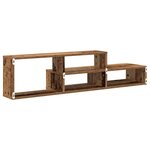 vidaXL SupportmuralpourTV 120x25x28 5cm Bois d'ingénierie