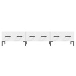 vidaXL Meuble TV blanc 150x36x30 cm bois d'ingénierie