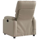 vidaXL Fauteuil de massage inclinable électrique cappuccino similicuir