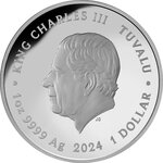 Pièce de monnaie en Argent 1 Dollar g 31.1 (1 oz) Millésime 2024 ELECTRIC SKY