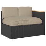 vidaXL Set de coussins de palette 3 Pièces Taupe 120 x 80 x 12 cm