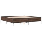 vidaXL Cadre de lit sans matelas chêne marron 180x200 cm