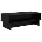 vidaXL Table basse Chêne noir 100 x 46 x 35 cm Bois d'ingénierie