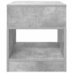 vidaXL Table d'appoint Gris béton 40 5 x 40 x 45 cm Bois d'ingénierie