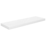 vidaXL Étagère murale flottante 4 Pièces Blanc brillant 80x23 5x3 8cm MDF