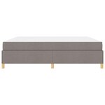vidaXL Cadre de lit avec matelas Taupe 200 x 200 cm tissu