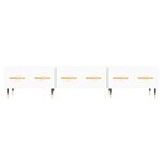 vidaXL Meuble TV blanc 150x36x30 cm bois d'ingénierie