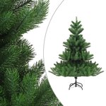 vidaXL Sapin de Noël artificiel Nordmann avec LED et boules Vert 180cm