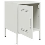 vidaXL Table de chevet blanc 36x39x50 5 cm acier