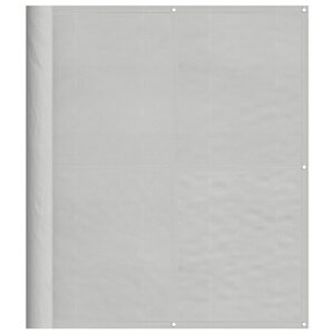 vidaXL Écran de balcon gris clair 120x400 cm 100 polyester oxford