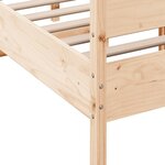 vidaXL Cadre de lit sans matelas 120x190 cm bois de pin massif