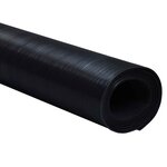 vidaXL Tapis de sol Noir 1 x 2 m Caoutchouc