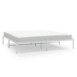 vidaXL Cadre de lit métal sans matelas blanc 200x200 cm