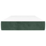 vidaXL Matelas de lit à ressorts ensachés Vert foncé 100x200x20 cm
