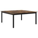 vidaXL Table basse Chêne Fumé 100 x 100 x 45 cm Bois d'ingénierie