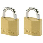 Master lock cadenas 2 pcs laiton massif 30 mm 130eurt