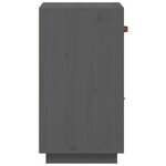 vidaXL Buffet Gris 34x40x75 cm Bois massif de pin
