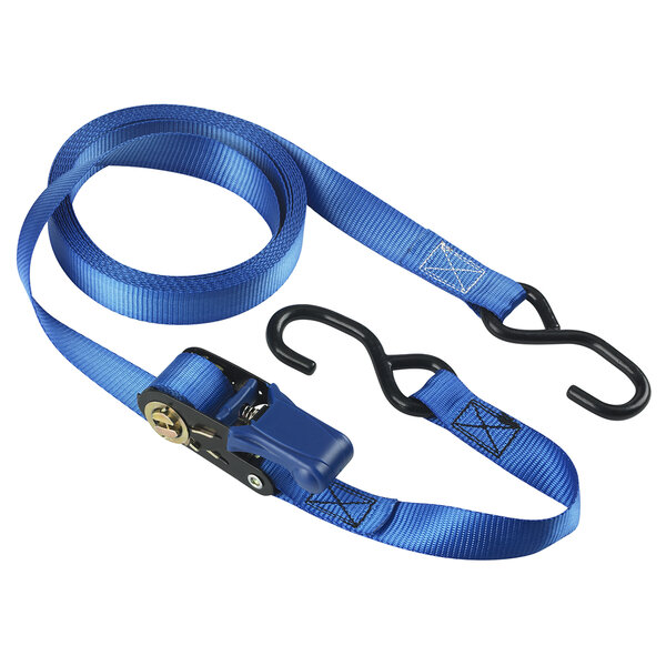 Sangle d'Arrimage avec Crochets et Cliquet  Bleu  5m x 25mm Sangle