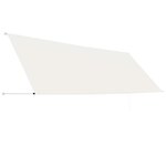 vidaXL Auvent rétractable 400x150 cm Crème