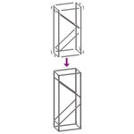vidaXL Portant de bois chauffage vert olive 40x25x100 cm