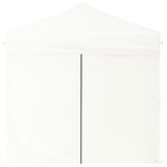 vidaXL Tente de réception pliable avec parois Blanc 2x2 m