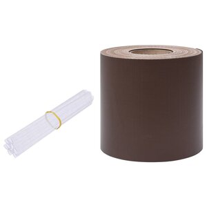 vidaXL Écran d'intimité de jardin PVC 70x0 19 m Marron