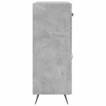 vidaXL Buffet gris béton 69 5x34x90 cm bois d'ingénierie