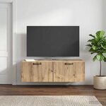 vidaXL Meuble TV mural 98 x 41 x 30 cm Chêne artisanal
