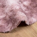 vidaXL Tapis Shaggy à poils longs NAVARRA rose poudré 100x100 cm